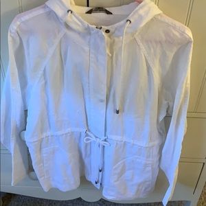 White hooded Tommy Bahama Beach Jacket